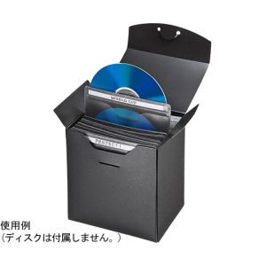 サンワサプライ SANWA SUPPLY 収納ケース付き・ブルーレイディスク対応不織布ケース(25枚入り・ブラック) FCD-FBDBX25BK