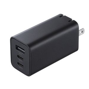 サンワサプライ SANWA SUPPLY サンワサプライ ACA-PD95BK USB PD対応AC充電器 PD65W C×2 A×1