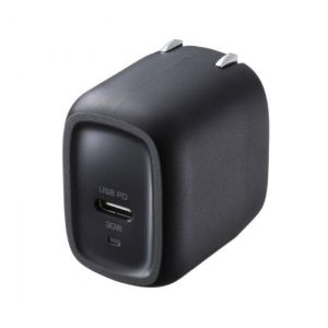 サンワサプライ SANWA SUPPLY サンワサプライ ACA-PD99BK USB PD対応AC充電器 PD30W