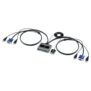 サンワサプライ SANWA SUPPLY サンワサプライ SW-KVM2UUSN2 パソコン切替器 エミュレーション非搭載 手元スイッチ付き