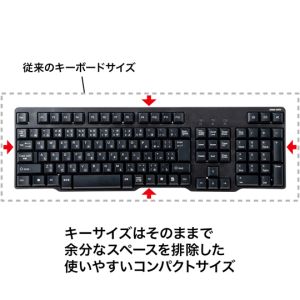 サンワサプライ SANWA SUPPLY サンワサプライ SKB-L1UBKN USBキーボード
