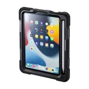 サンワサプライ SANWA SUPPLY サンワサプライ PDA-IPAD1817BK 耐衝撃ケース iPad mini ハンドル スタンド ショルダーベルト付き