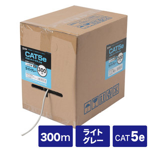 サンワサプライ SANWA SUPPLY カテゴリ5eUTPより線ケーブルのみ 300m ライトグレー KB-T5Y-CB300N