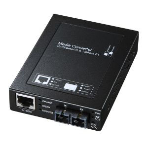 サンワサプライ SANWA SUPPLY 光メディアコンバータ(シングルモード・SMF 9/125μ・ブリッジ型) LAN-EC202C10