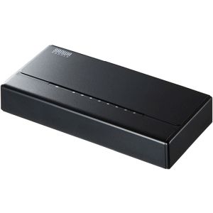 サンワサプライ SANWA SUPPLY スイッチングハブ(8ポート・マグネット付き) LAN-SWHP801BK