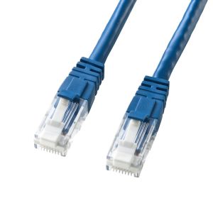 サンワサプライ SANWA SUPPLY サンワサプライ KB-T6TS-50BLN LANケーブル つめ折れ防止カテゴリ6