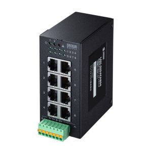 サンワサプライ SANWA SUPPLY サンワサプライ LAN-GIGAFA804 ギガスイッチングハブ 産業用 高耐久 8ポート