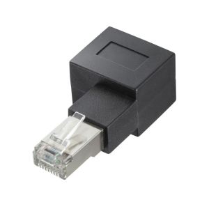 サンワサプライ SANWA SUPPLY サンワサプライ ADT-RJ6A-LR RJ-45L型 変換アダプタ 右出し カテゴリ6A STP