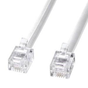サンワサプライ SANWA SUPPLY モジュラーケーブル (白) TEL-N1-3N2