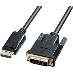 サンワサプライ SANWA SUPPLY サンワサプライ KC-DPDVA10 DisplayPort-DVI変換ケーブル 1m