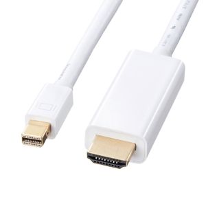 サンワサプライ SANWA SUPPLY サンワサプライ KC-MDPHDA10 ミニDisplayPort-HDMI変換ケーブル 1m