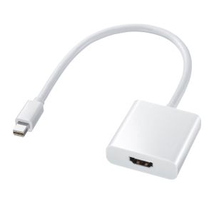サンワサプライ SANWA SUPPLY サンワサプライ AD-MDPHD04 変換アダプタ Mini DisplayPort-HDMI
