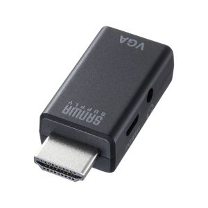 サンワサプライ SANWA SUPPLY サンワサプライ AD-HD25VGA HDMI-VGA変換アダプタ オーディオ出力付き