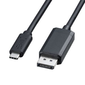 サンワサプライ SANWA SUPPLY サンワサプライ KC-ALCDP20K TypeC-DisplayPort変換ケーブル 2m