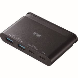 サンワサプライ SANWA SUPPLY USB3.1 Gen2対応 Type-Cハブ USB-3TCH17BK