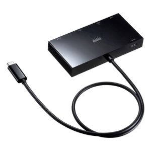 サンワサプライ SANWA SUPPLY サンワサプライ USB-3TCH30BK USB Type-Cモバイルドッキングステーション