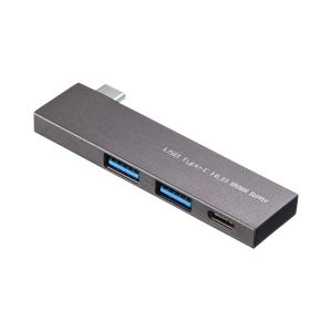 サンワサプライ SANWA SUPPLY サンワサプライ USB-3TCH22SN USB Type-C 3ポートスリムハブ