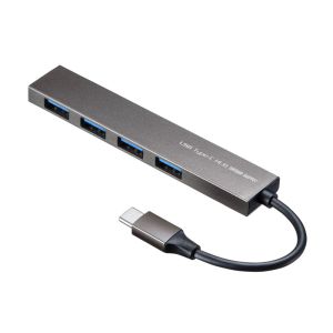 サンワサプライ SANWA SUPPLY サンワサプライ USB-3TCH25SN USB Type-C 4ポートスリムハブ