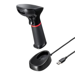 サンワサプライ SANWA SUPPLY サンワサプライ BCR-WL2D1BK ワイヤレス2次元バーコードリーダー 2.4GHzワイヤレス