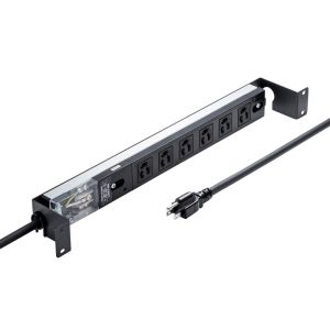 サンワサプライ SANWA SUPPLY サンワサプライ TAP-SVSL156-1U コンセントバー サーバーラック用 1U