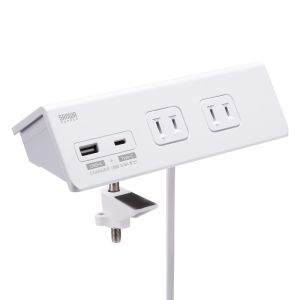 サンワサプライ SANWA SUPPLY サンワサプライ TAP-B105UC-3W クランプ固定式 タップ