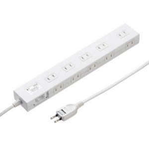 サンワサプライ SANWA SUPPLY サンワサプライ TAP-SP2110N-1W 雷ガードタップ 1mホワイト