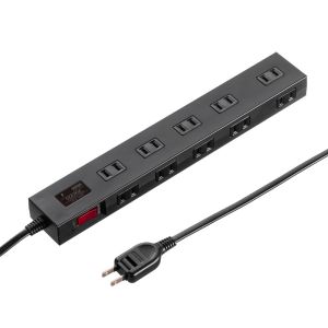 サンワサプライ SANWA SUPPLY サンワサプライ TAP-SP2110N-1BK 雷ガードタップ 1mブラック