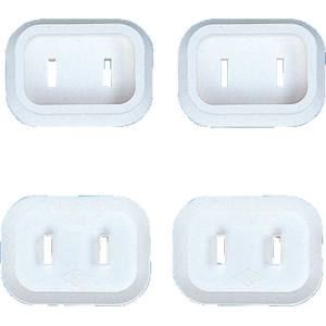 サンワサプライ SANWA SUPPLY プラグ安全カバー(2P用、4個入り) TAP-PSC1N
