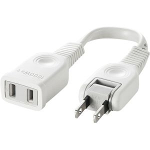 サンワサプライ SANWA SUPPLY 電源延長コード 0.1m TAP-EX21001