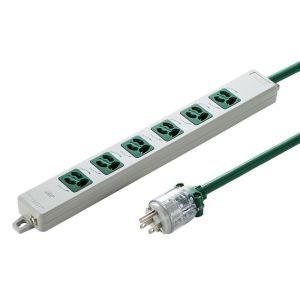 サンワサプライ SANWA SUPPLY サンワサプライ TAP-HPM6-5G 電源タップ 医用接地プラグ付き