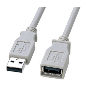 サンワサプライ SANWA SUPPLY エコUSB延長ケーブル KU20-ECEN2K