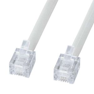 サンワサプライ SANWA SUPPLY エコロジー電話ケーブル (ノーマル) TEL-EN-15N2