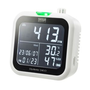 サンワサプライ SANWA SUPPLY サンワサプライ CHE-C1 CO2二酸化炭素測定器 温度 湿度計付き