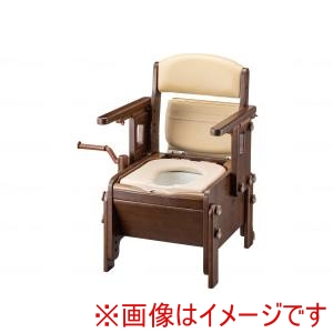アロン化成 アロン化成 533686 家具調スマートトイレNEOはねあげタイプ チョコレートブラウン ソフト便座 メーカー直送 代引不可 北海道沖縄離島不可