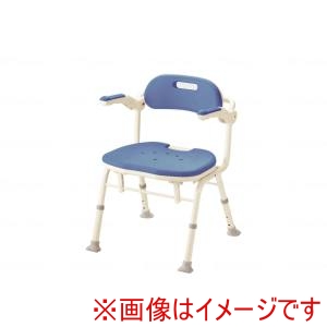 アロン化成 アロン化成 536320 折りたたみシャワーベンチIS ブルー メーカー直送 代引不可 北海道沖縄離島不可