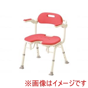 アロン化成 アロン化成 536332 折りたたみシャワーベンチIU レッド メーカー直送 代引不可 北海道沖縄離島不可