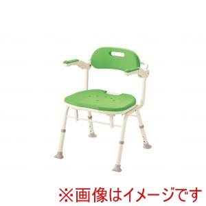 アロン化成 アロン化成 536326 折りたたみシャワーベンチIS グリーン メーカー直送 代引不可 北海道沖縄離島不可