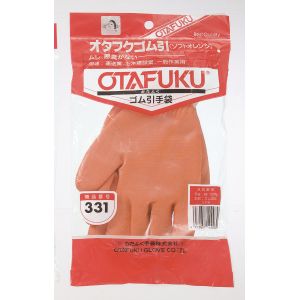 おたふく手袋 おたふく手袋 331 # ゴム引 ソフトオレンジ