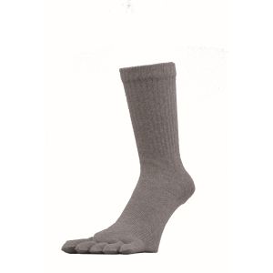 おたふく手袋 おたふく手袋 S-866 ストロングソックス 厚地 5本指 灰