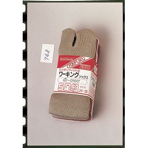 おたふく手袋 おたふく手袋 748 # フィット カラー タビ型 5足組