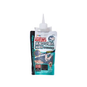 アサヒペン アサヒペン W111 ワンタッチ 床用ひび割れ補修材 アスファルト用 200ml ブラック
