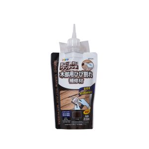 アサヒペン アサヒペン W104 ワンタッチ木部用ひび割れ補修材 200ml こげ茶