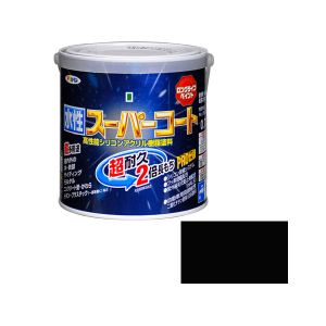 アサヒペン アサヒペン 水性スーパーコート 0.7L ツヤ消し黒