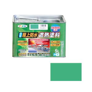 アサヒペン アサヒペン 水性屋上防水遮熱塗料 5L ライトグリーン