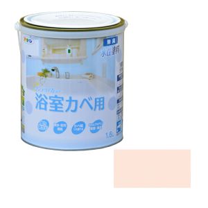 アサヒペン アサヒペン New水性インテリア浴室カベ1.6Lライトピンク