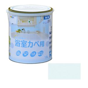 アサヒペン アサヒペン New水性インテリア浴室カベ1.6Lライトブルー