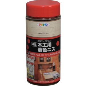 アサヒペン アサヒペン 木工用着色ニス 300ML 透明 クリヤ