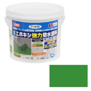 アサヒペン アサヒペン 水性エポキシ強力防水塗料 2KGセット ライトグリーン 606334