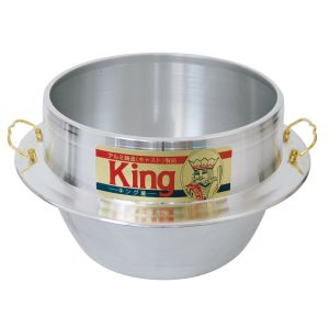 ウルシヤマ金属工業 ウルシヤマ金属工業 アルミ鋳物 キング釜 カン付き 33cm