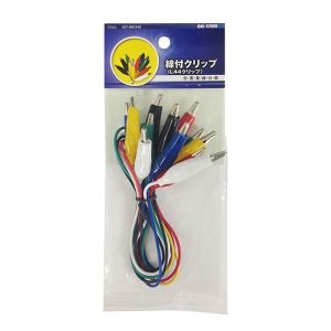 オーム電機 OHM オーム電機 線付クリップ 小 6色6個セット KIT-WC44C 00-1799